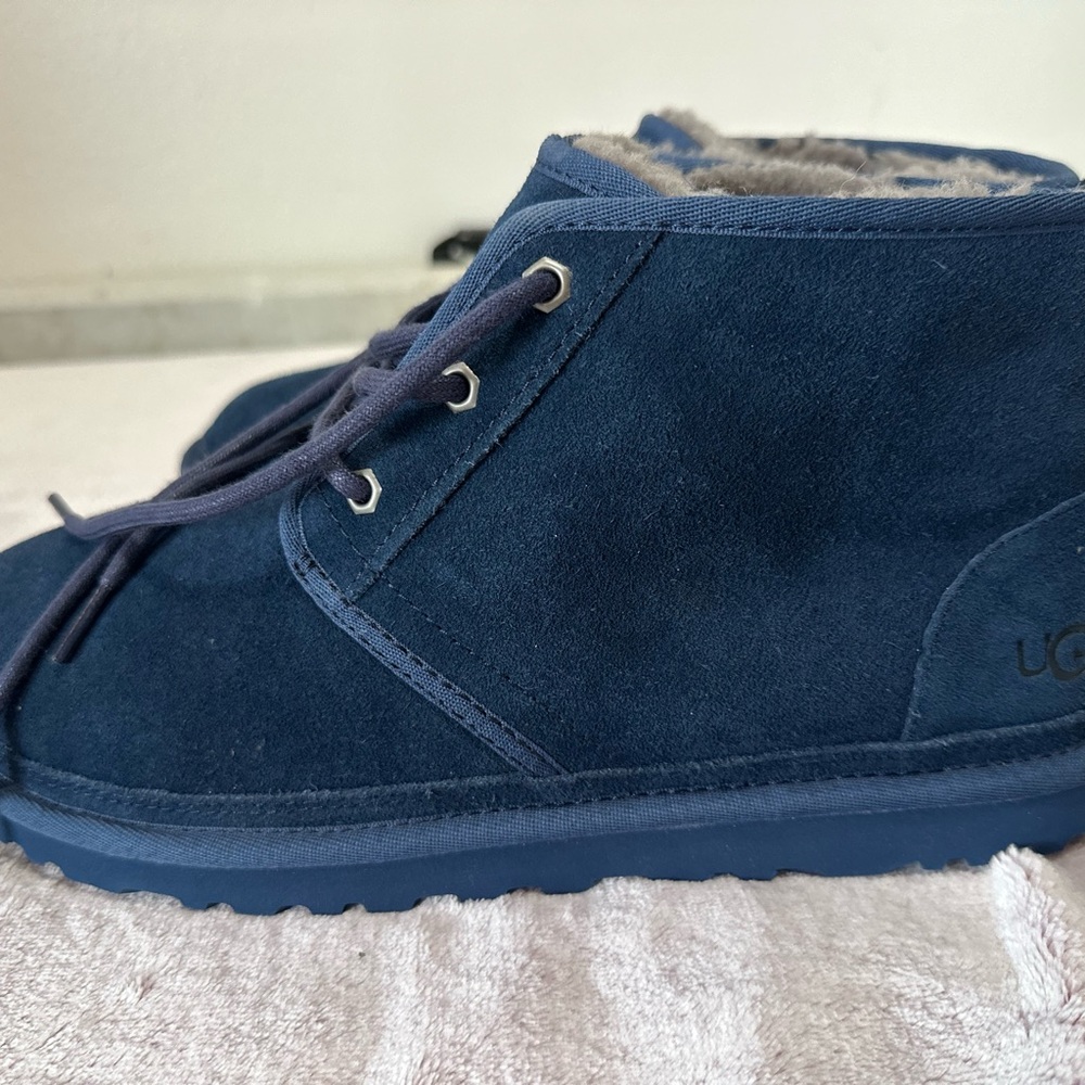 UGG Men's Blue Suede Loafers